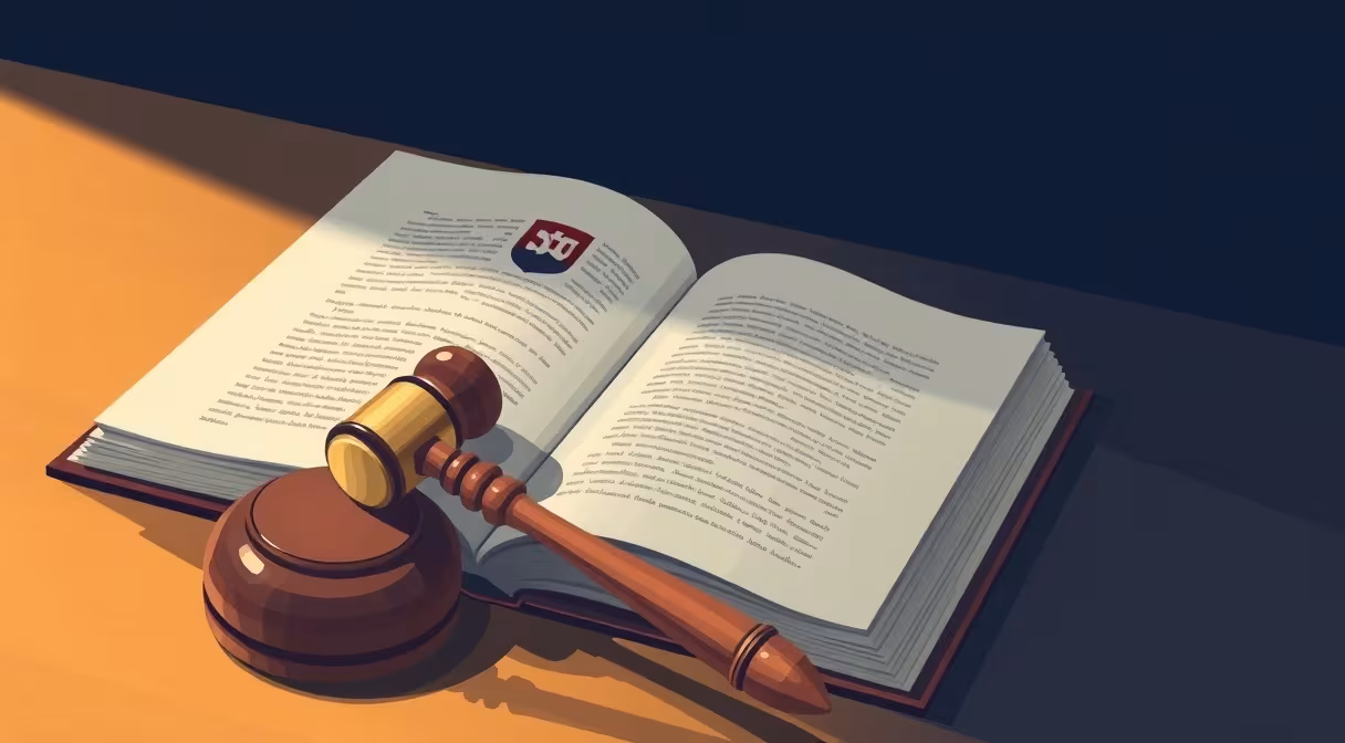 Gavel a otvorená kniha s erbom Slovenska symbolizujú audítorský zákon.