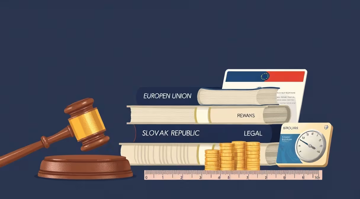 Súdne kladivo a zákony o regulovaných odvetviach s eurami a meračmi.