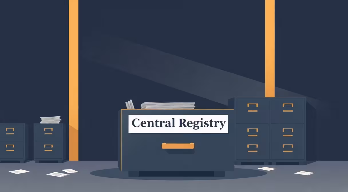 Centrálny register právnických osôb ako jedna veľká zásuvka v kancelárii